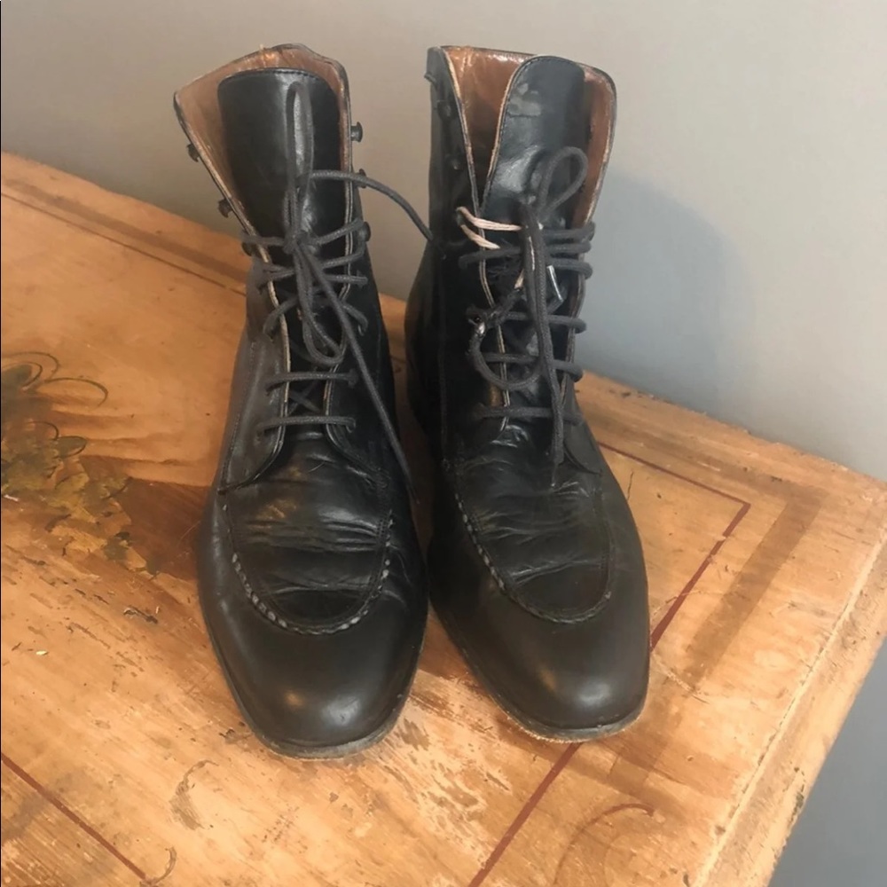 Alexia leather booties, vintage hard to find